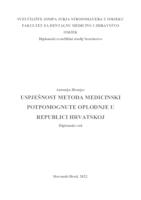 Uspješnost metoda medicinski pomognute oplodnje u Republici Hrvatskoj
