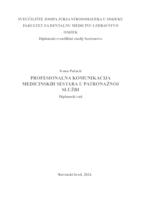 Profesionalna komunikacija medicinskih sestara u patronažnoj službi