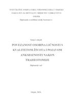 Povezanost osobina ličnosti s kvalitetom života i pojavom anksioznosti nakon traheotomije