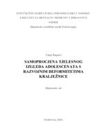 Samoprocjena tjelesnog izgleda adolescenata s razvojnim deformitetima kralježnice