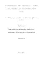 Oralnohigijenske navike studentica i studenata Sestrinstva i Fizioterapije Fakulteta za dentalnu medicinu i zdravstvo u Osijeku