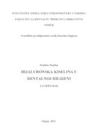 prikaz prve stranice dokumenta Hijaluronska kiselina u dentalnoj higijeni