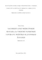 prikaz prve stranice dokumenta Sagorijevanje medicinskih sestara za vrijeme pandemije COVID-19 infekcije u Požeško-slavonskoj županiji