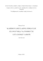 prikaz prve stranice dokumenta Kardiovaskularno zdravlje stanovnika na području Levanjske Varoši