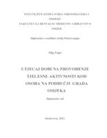 prikaz prve stranice dokumenta Utjecaj dobi na provođenje tjelesne aktivnosti kod osoba na području grada Osijeka