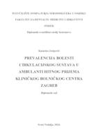 prikaz prve stranice dokumenta Prevalencija bolesti cirkulacijskog sustava u ambulanti hitnog prijema Kliničkog bolničkog centra Zagreb