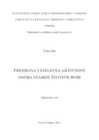 prikaz prve stranice dokumenta Prehrana i tjelesna aktivnost osoba starije životne dobi