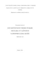 prikaz prve stranice dokumenta Osviještenost medicinskih sestara o važnosti samopregleda kože