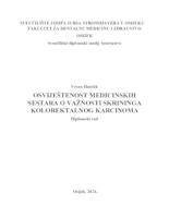 prikaz prve stranice dokumenta Osviještenost medicinskih sestara o važnosti skrininga kolorektalnog karcinoma