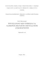 prikaz prve stranice dokumenta Povezanost KEP indeksa sa samopouzdanjem i dentalnom anksioznosti