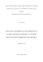 prikaz prve stranice dokumenta Stavovi studenata sestrinstva o srčanom zatajenju i s njime povezanim čimbenicima rizika