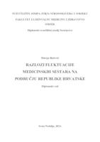 prikaz prve stranice dokumenta Razlozi fluktuacije medicinskih sestara na području Republike Hrvatske