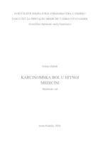 prikaz prve stranice dokumenta Karcinomska bol u hitnoj medicini